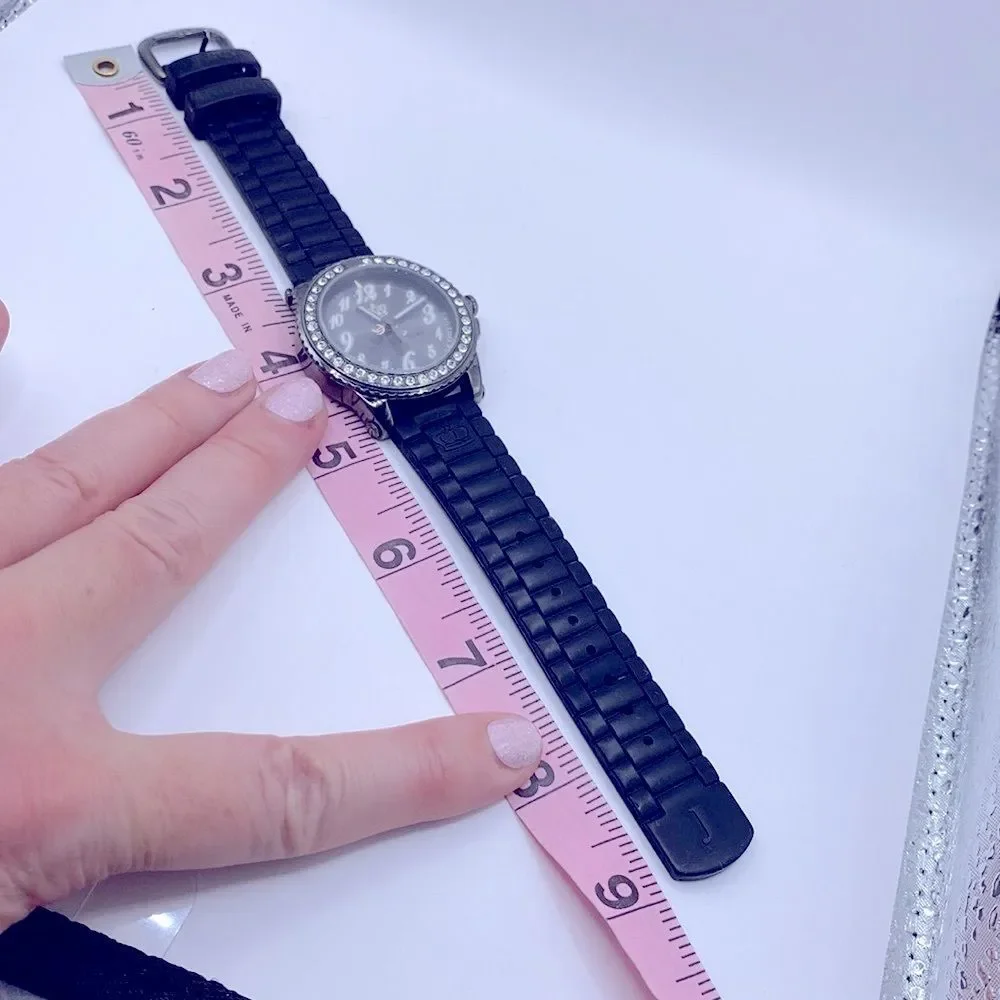 Working! Ladies Juicy Couture “Time For Couture” Rhinestone Bezel Watch
